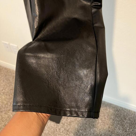$229 Paige Stella Vegan Leather Pants (Size 32) - Picture 7 of 9
